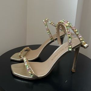 Stuart Weitzman embellished pumps